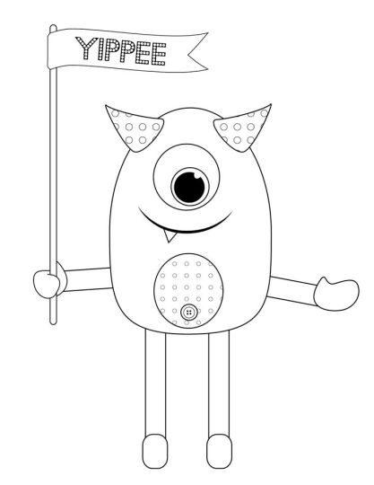 Cute Monster Coloring Pages - Part 4